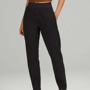 Lululemon Women's Black Merino Wool Weighty End State Joggers Pants Size L